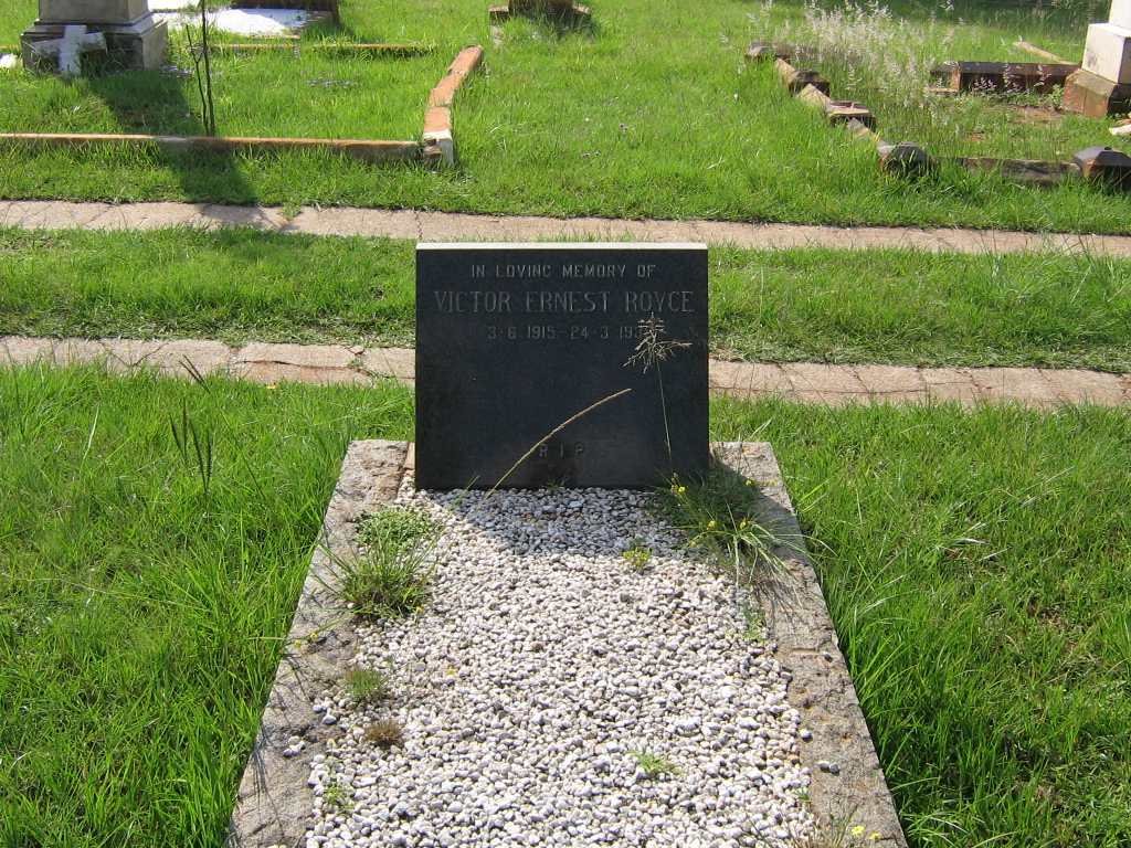 ROYCE Victor Ernest 1915-1938