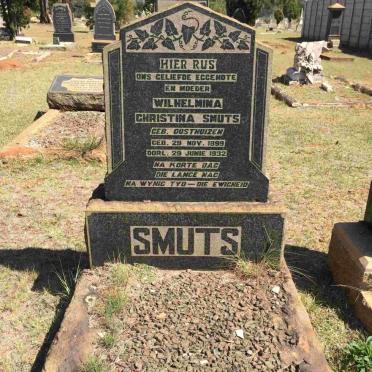 SMUTS Wilhelmina Christina nee OOSTHUIZEN 1899-1932