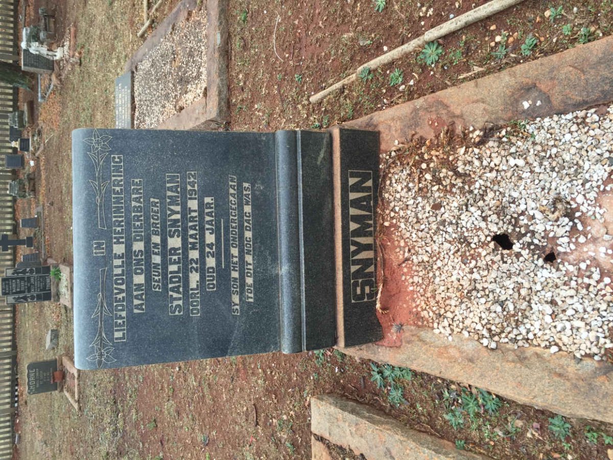 SNYMAN Stadler -1942