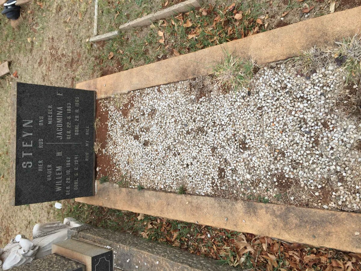 STEYN Willem H. 1862-1941 &amp; Jacomina F. 1883-1965