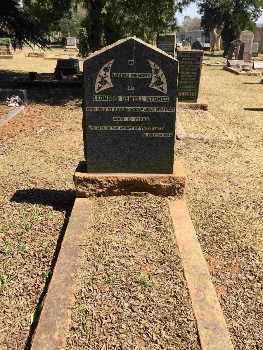 STOKES Leonard Sewell -1927