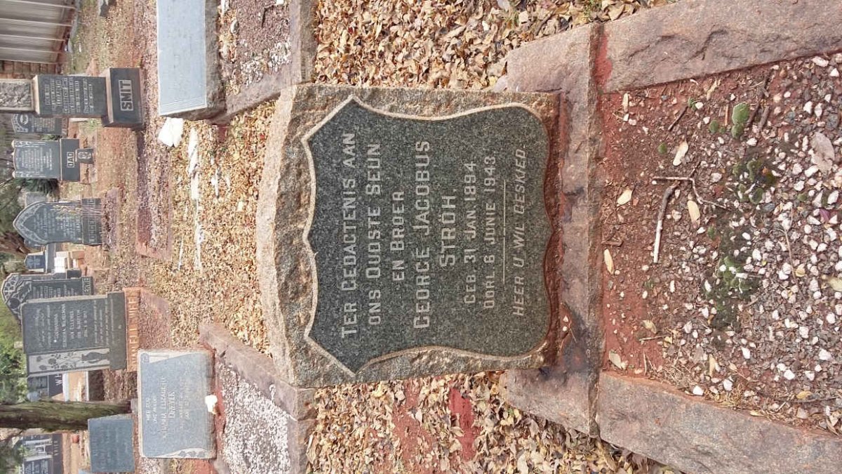 STRÖH George Jacobus 1894-1943