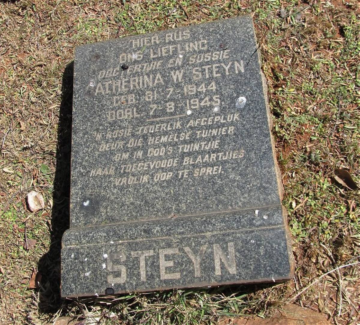 STEYN Catherina W. 1944-1945