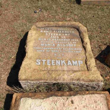 STEENKAMP Annie Elizabeth -1936
