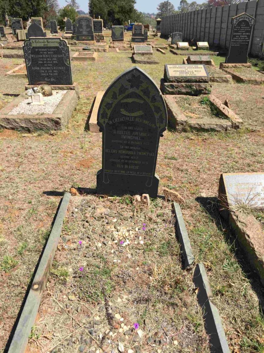 SWANEPOEL Albertus Johannes -1933 &amp; Helena Hendricka ?EYER -192?