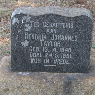 TAYLOR Hendrik Johannes 1948-1951