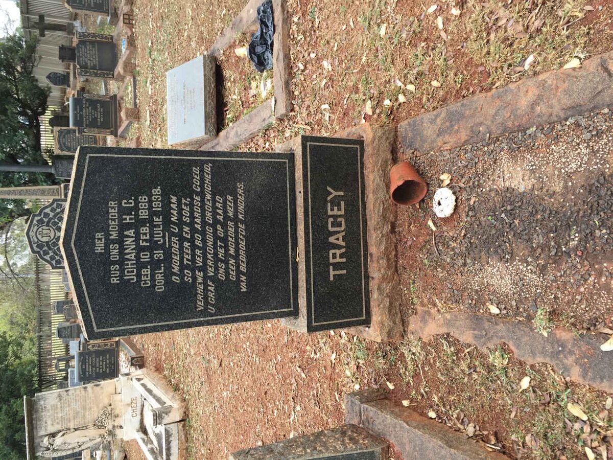 TRACEY Johanna H.C. 1886-1938