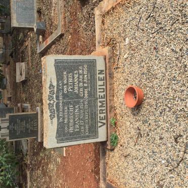 VERMEULEN Petrus Johannes 1871-1950 &amp; Heibrecht Fransina 1874-1945