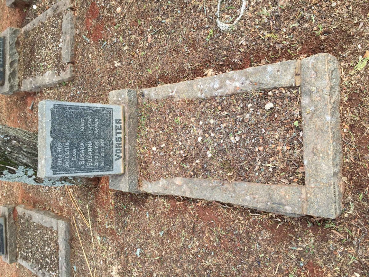 VORSTER Susara Susanna 1945-1945