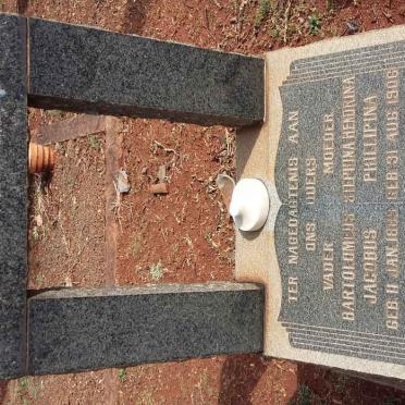 VORSTER Bartolomeus Jacobus 1889-1949 &amp; Stephina Hendrina Phillipina 1906-1945