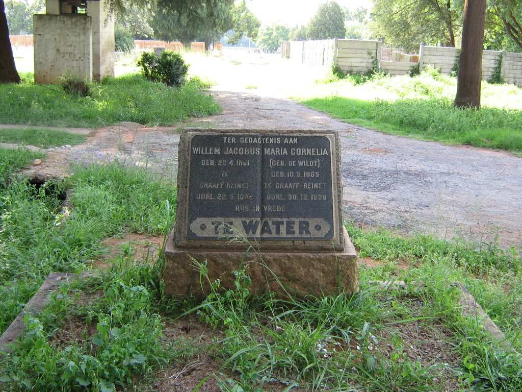 WATER Willem Jacobus, te 1861-1938 &amp; Maria Cornelia DE WILDT 1865-1938