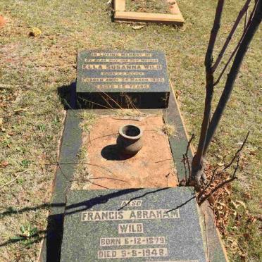 WILD Francis Abraham 1879-1948 &amp; Ella Susanna V.D.HEEVER -1935