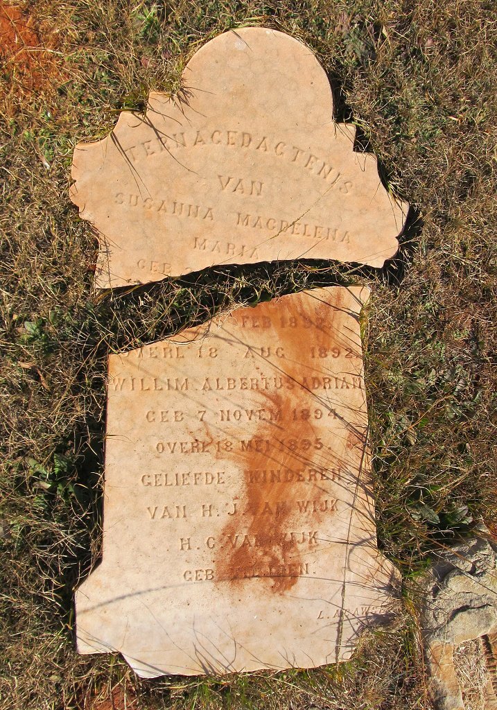 WIJK Susanna Magdelena Maria, van 1892-1892 :: VAN WIJK Willim Albertus Adrian 1894-1895