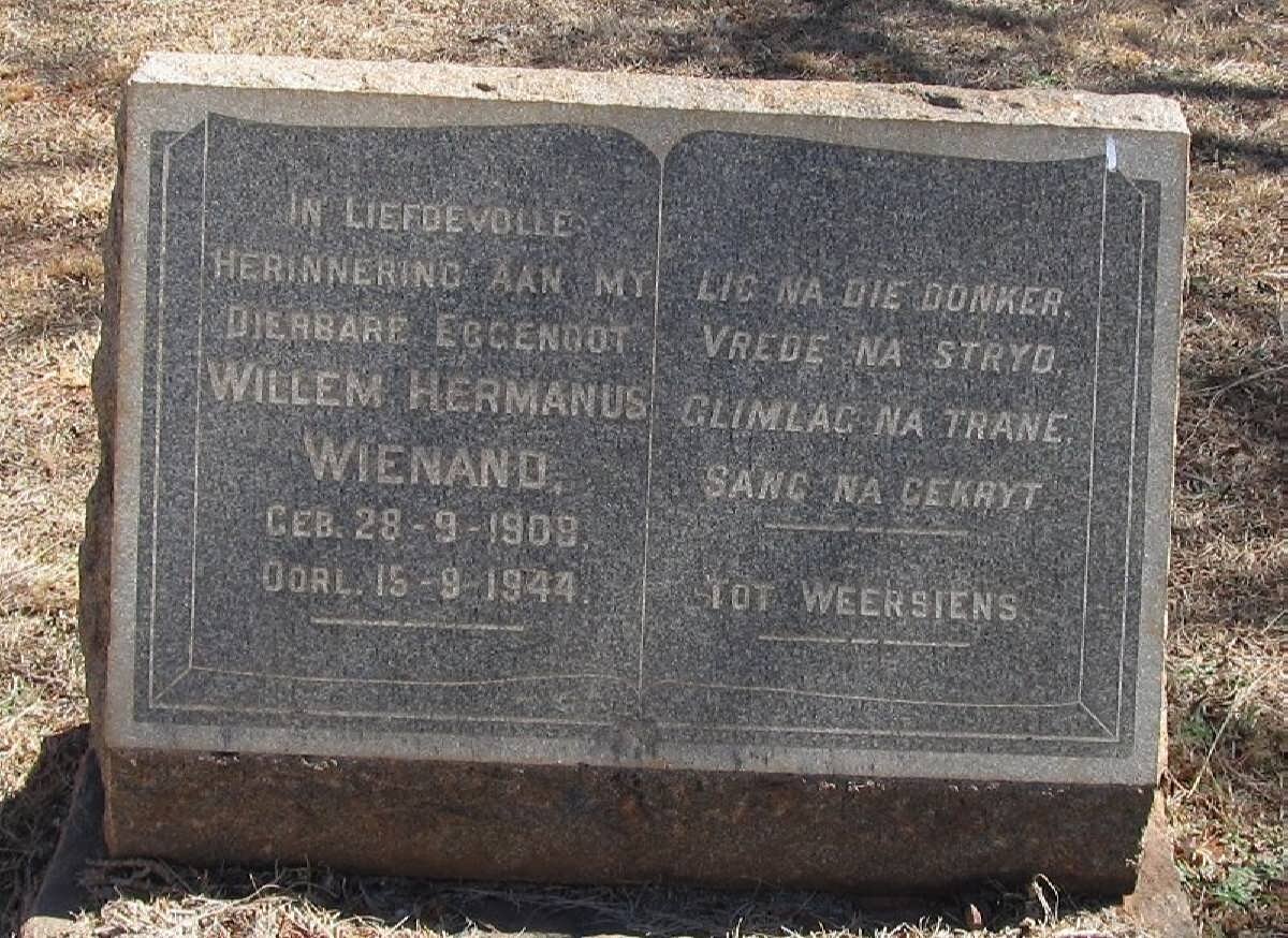 WIENAND Willem Hermanus 1909-1944
