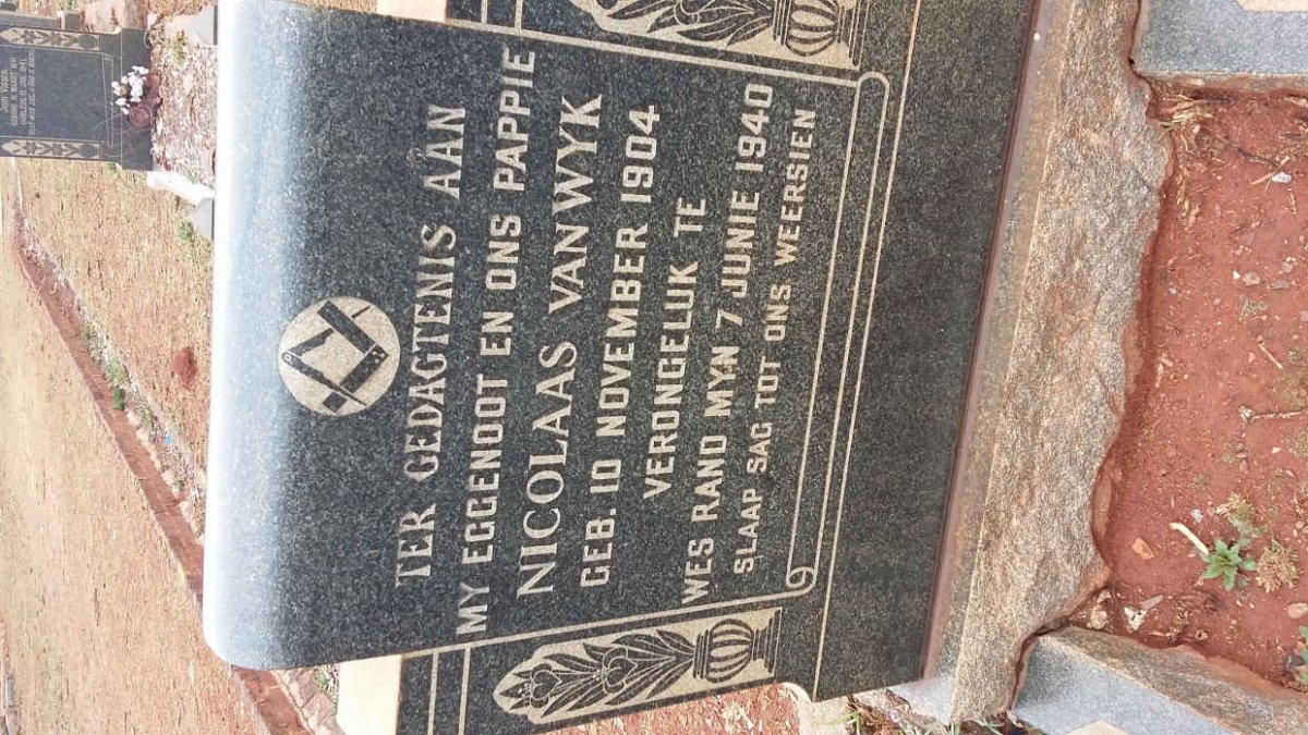 WYK Nicolaas, van 1904-1940