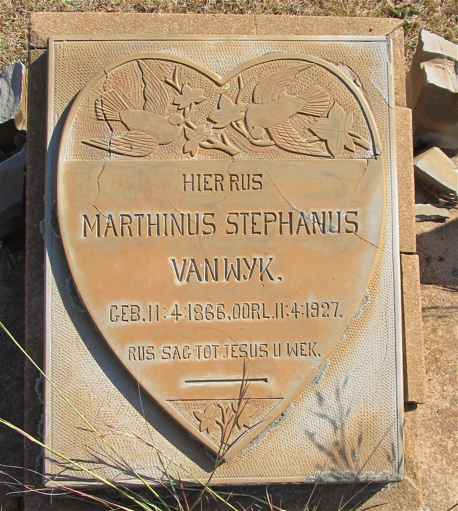 WYK Marthinus Stephanus, van 1866-1927