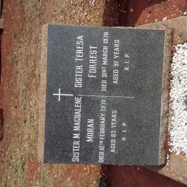 MORAN M. Magdalene -1970 :: FORREST Teresa -1978