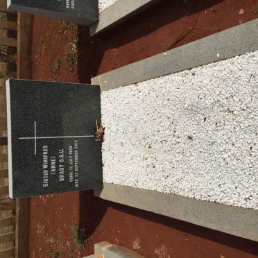 BRADY Winifred Anne 1928-2012