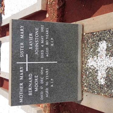 MOORE Mary Bernard -1954 :: JOHNSTONE Mary Xavier -1982