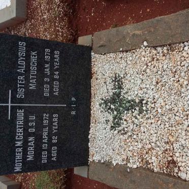 MORAN M. Gertrude -1972 :: MATUSCHEK Aloysius -1979