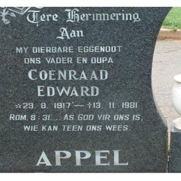 APPEL Coenraad Edward 1917-1981