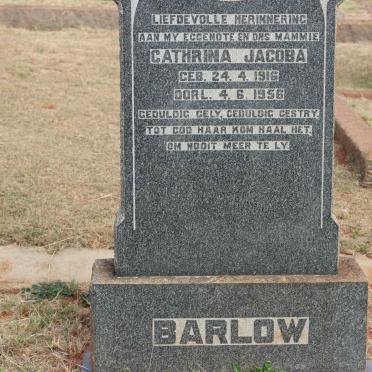 BARLOW Cathrina Jacoba 1916-1956
