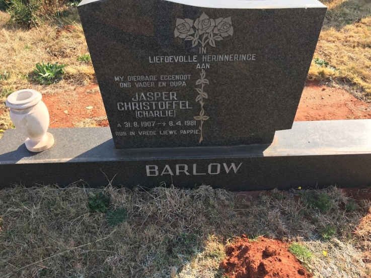 BARLOW Jasper Christoffel 1907-1981