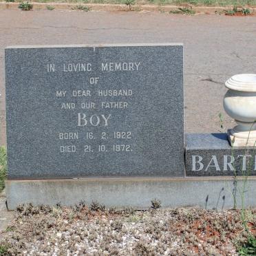 BARTLETT Boy 1922-1972