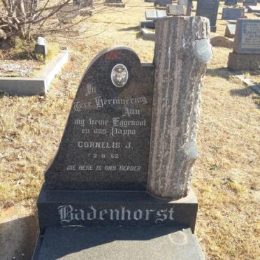 BADENHORST Cornelis J. -1952