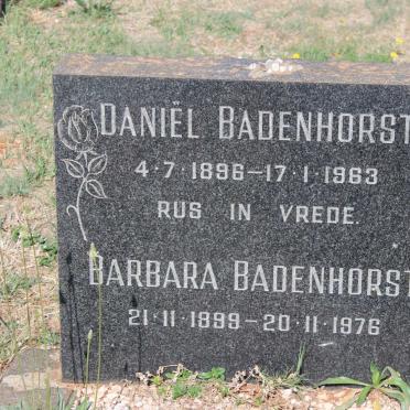 BADENHORST Daniël 1896-1963 &amp; Barbara 1899-1976