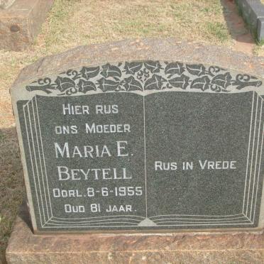 BEYTELL Maria E. -1955