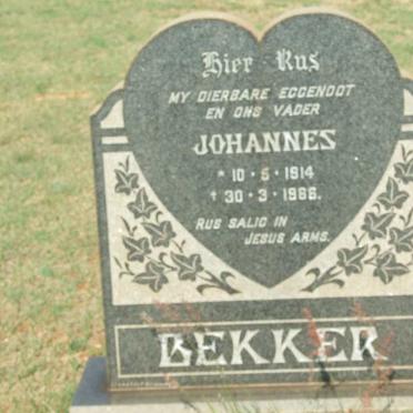 BEKKER Johannes 1914-1966