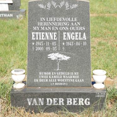 BERG Etienne, van der 1945-2000 &amp; Engela 1943-