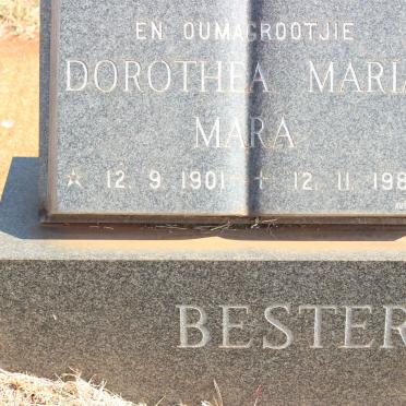 BESTER Dorothea Maria 1901-1980