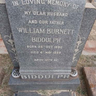 BIDDULPH William Burnett 1880-1958
