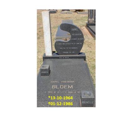 BLOEM Sarel Frederik 1964-1986
