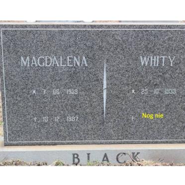 BLACK Whity 1933- &amp; Magdalena 1939-1987