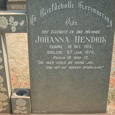 BOSHOFF Johanna Hendrik 1915-1972