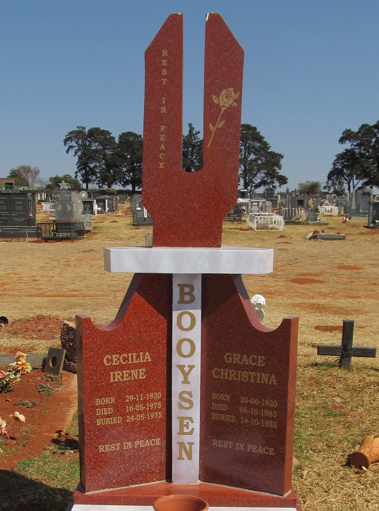 BOOYSEN Grace Christina 1920-1983 :: BOOYSEN Cecilia Irene 1930-1975