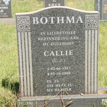 BOTHMA C.J. 1917-2000