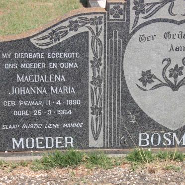BOSMAN Magdalena Johanna Maria nee PIENAAR 1890-1964