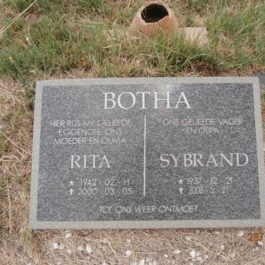 BOTHA Sybrand 1937-2008 &amp; Rita 1942-2000