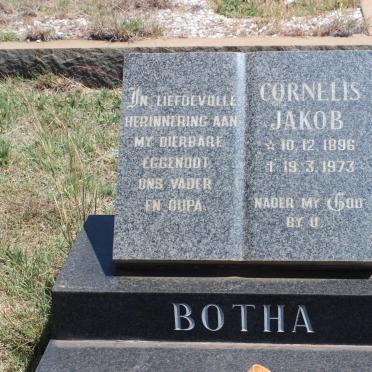 BOTHA Cornelius Jakob 1896-1973