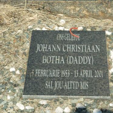 BOTHA Johann Christiaan 1953-2001