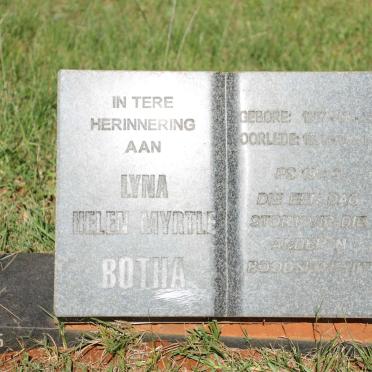 BOTHA Lyna Helen Myrtle 1907-199?