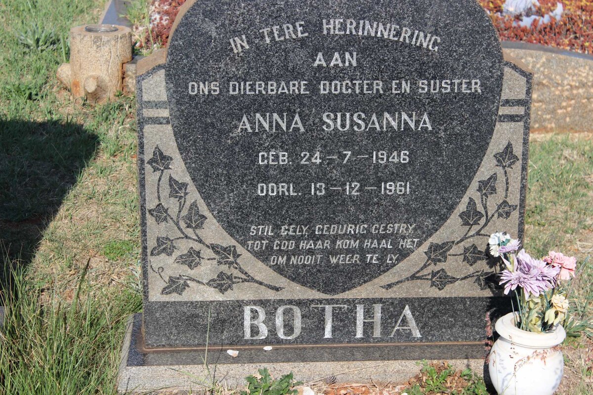 BOTHA Anna Susanna 1946-1961