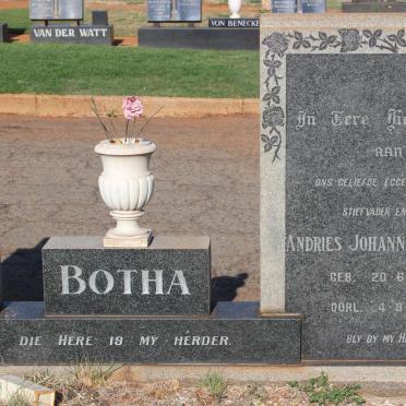 BOTHA Andries Johannes Hendrik 1904-1977
