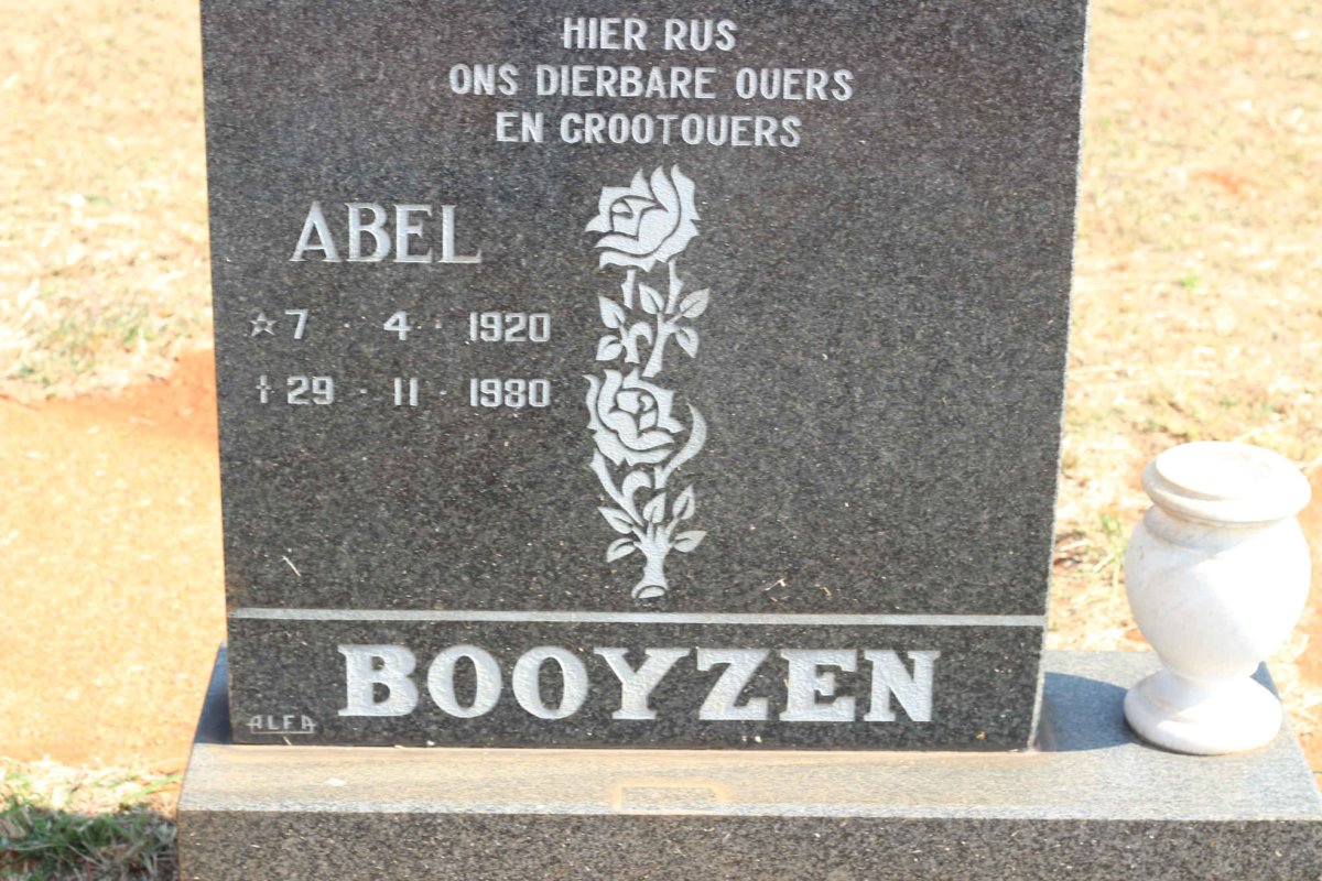 BOOYZEN Abel 1920-1980