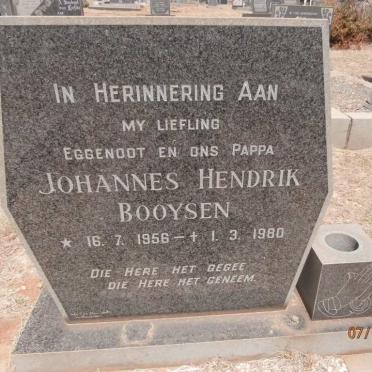 BOOYSEN Johannes Hendrik 1956-1980