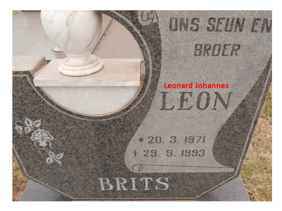BRITS Leonard Johannes 1971-1993